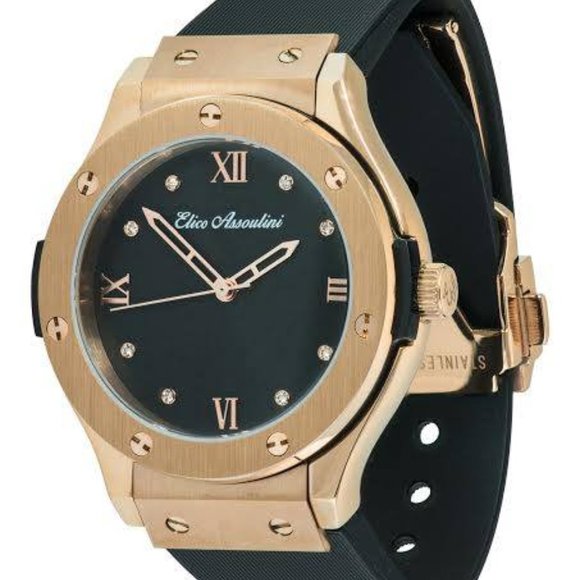 Elico Assoulini Diamante Unisex Wrist Watch-(Gold) main image 6